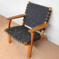 Masaya Outdoor Masaya Arm Chair - Charcoal Sunbrella Strap And Teak | Armchairs | Modishstore - 8