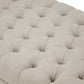 Baxton Studio Brighton Beige Linen Modern Tufted Ottoman | Ottomans | Modishstore - 2
