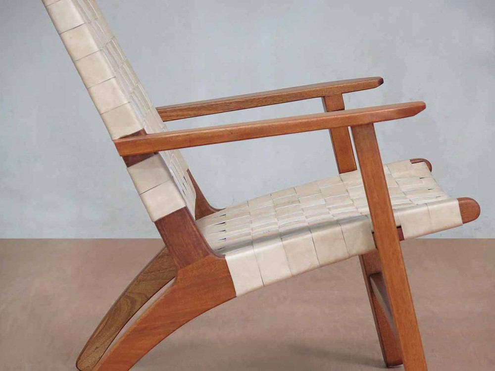 Masaya Abuelo Mid Century Lounge Chair - Royal Mahogany | Lounge Chairs | Modishstore - 5