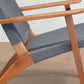 Masaya Abuelo Lounge Chair - Charcoal Handwoven Manila & Royal Mahogany | Lounge Chairs | Modishstore - 4
