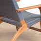 Masaya Abuelo Lounge Chair - Charcoal Handwoven Manila & Royal Mahogany | Lounge Chairs | Modishstore - 6