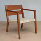 Masaya Managua Arm Chair - Natural Leather And Royal Mahogany | Armchairs | Modishstore