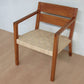 Masaya Managua Arm Chair - Natural Leather And Royal Mahogany | Armchairs | Modishstore - 2