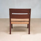 Masaya Managua Arm Chair - Barley Leather And Rosita Walnut | Armchairs | Modishstore - 2