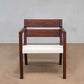 Masaya Managua Arm Chair - Handwoven White Chess Weave And Rosita Walnut | Lounge Chairs | Modishstore - 3