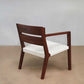 Masaya Managua Arm Chair - Handwoven White Chess Weave And Rosita Walnut | Lounge Chairs | Modishstore - 2