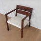 Masaya Managua Arm Chair - Handwoven White Chess Weave And Rosita Walnut | Lounge Chairs | Modishstore - 5