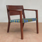 Masaya Managua Arm Chair - Handwoven And Rosita Walnut | Armchairs | Modishstore