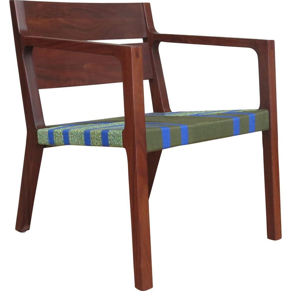 Masaya Managua Arm Chair - Handwoven And Rosita Walnut | Armchairs | Modishstore - 2