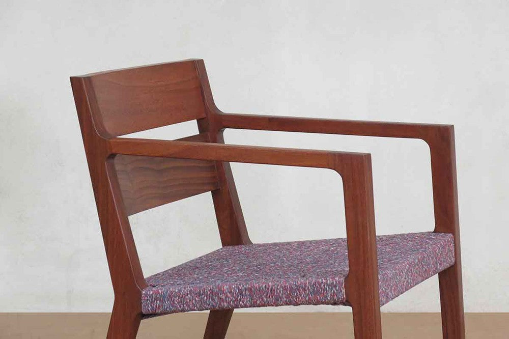 Masaya Managua Woven Manila Arm Chair - Vino Jaspe Blend | Armchairs | Modishstore - 2