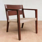 Masaya Managua Arm Chair - Handwoven Khaki Manila And Rosita Walnut | Armchairs | Modishstore