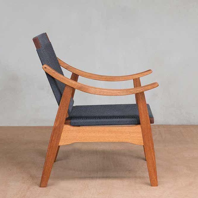 Masaya Izapa Woven Arm Chair - Charcoal | Armchairs | Modishstore - 8