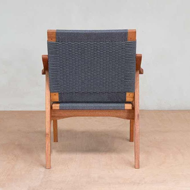 Masaya Izapa Woven Arm Chair - Charcoal | Armchairs | Modishstore - 6