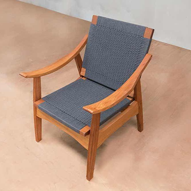 Masaya Izapa Woven Arm Chair - Charcoal | Armchairs | Modishstore - 5