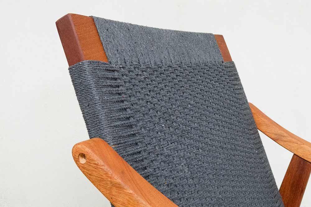 Masaya Izapa Woven Arm Chair - Charcoal | Armchairs | Modishstore - 3