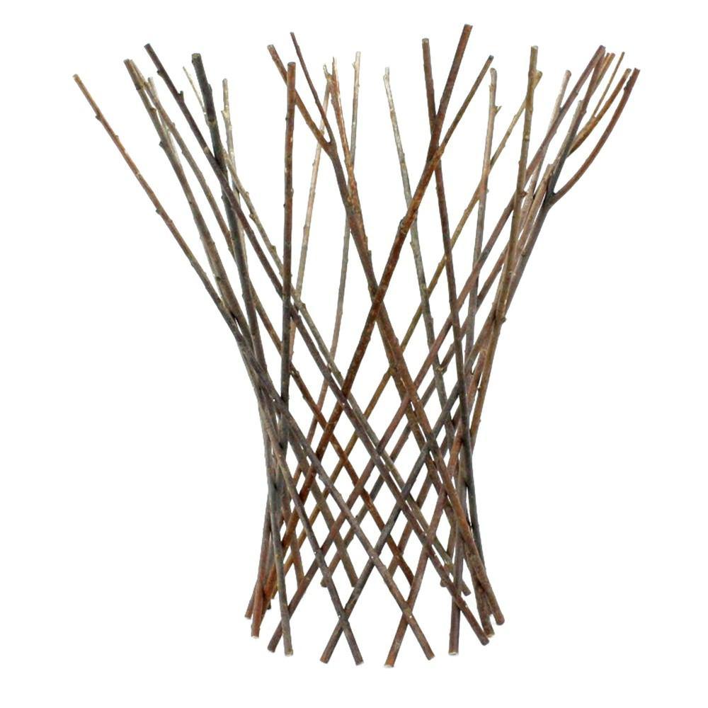HomArt Flared Twig Trellis - Natural - Set of 4 - Feature Image-2