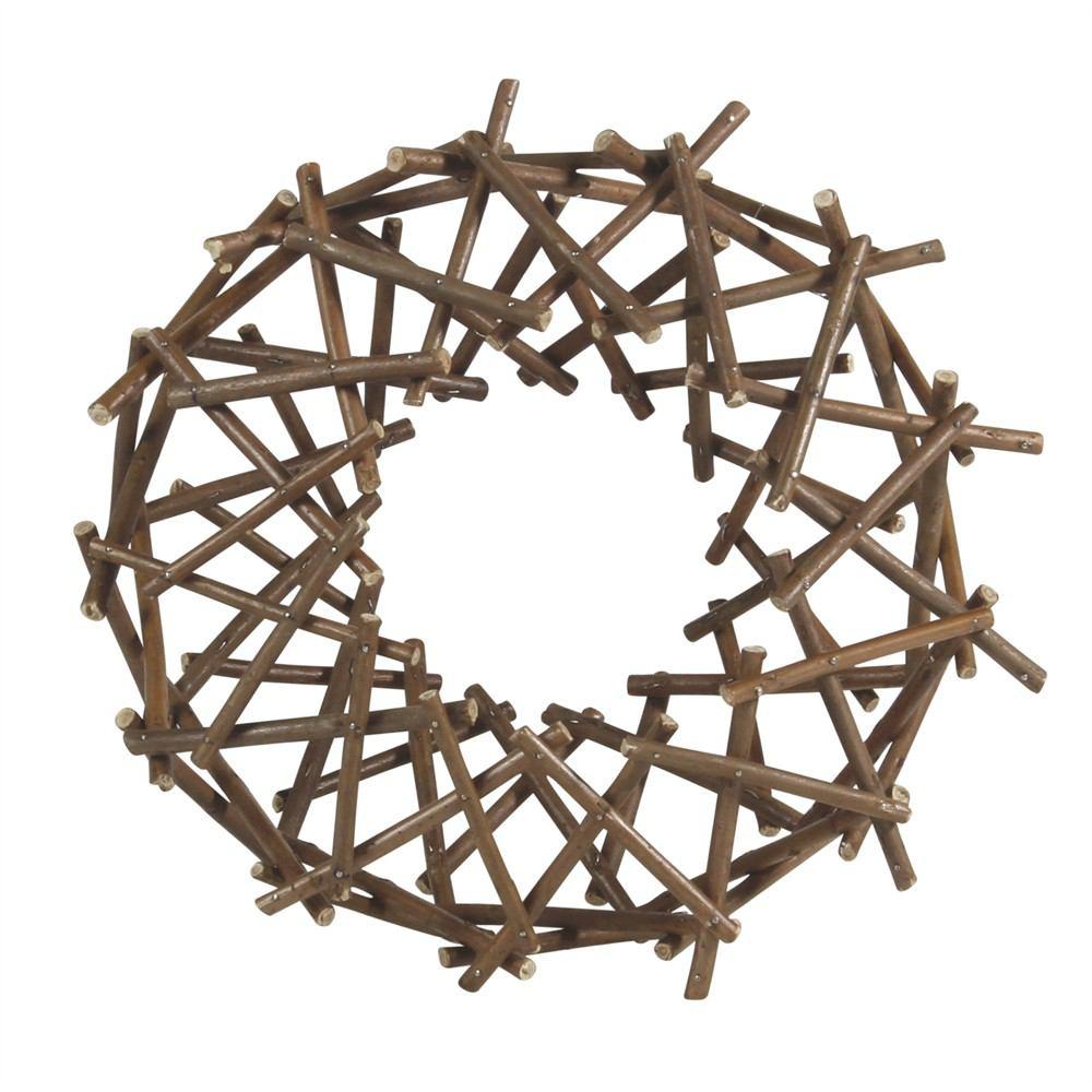 HomArt Willow Wreath - Small - Natural - Set of 6-2