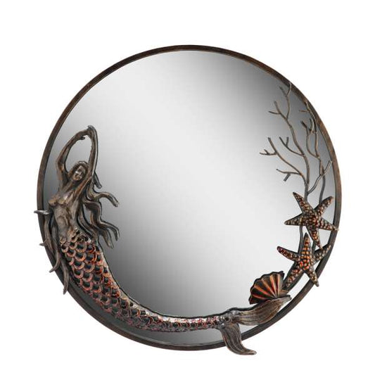 Mermaid Round Mirror By SPI Home | Mirrors | Modishstore