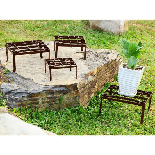 Square Nested Plant Stands S/4 By SPI Home | Outdoor Planters, Troughs & Cachepots | Modishstore