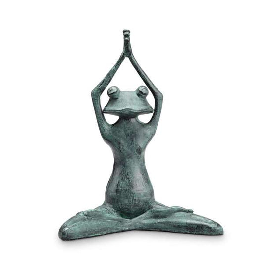 Stretching Yoga Frog Garden Sculptures By SPI Home | Garden Sculptures & Statues | Modishstore