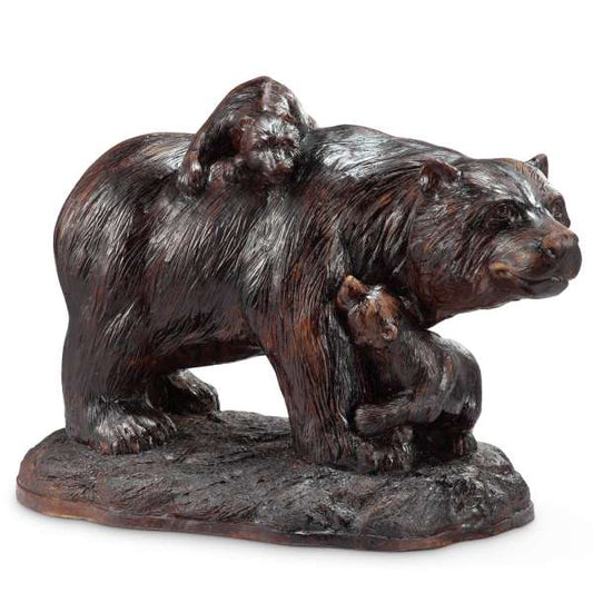 Playtime Garden Sculpture (Bear and Cubs) By SPI Home | Garden Sculptures & Statues | Modishstore