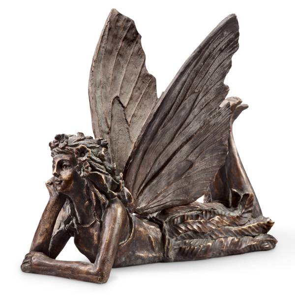 Fairy at Rest Garden Sculpture By SPI Home | Garden Sculptures & Statues | Modishstore-3