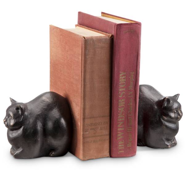 Chubby Cat Bookends By SPI Home | Bookends | Modishstore-3
