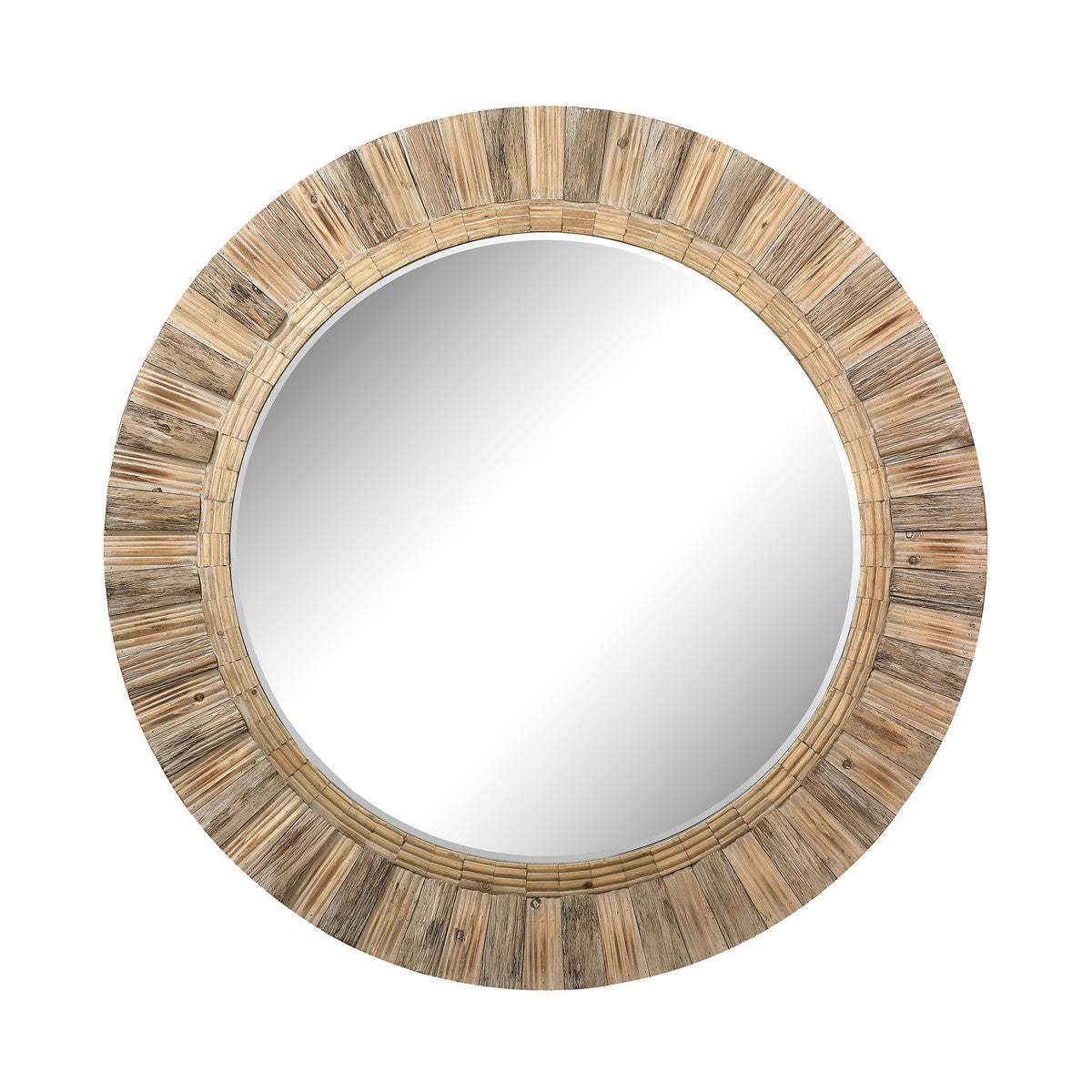 Dimond Home Oversized Round Wood Mirror | Modishstore | Mirrors