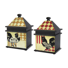 Harlequin Rooster Boxes (Set of 2) ELK Home