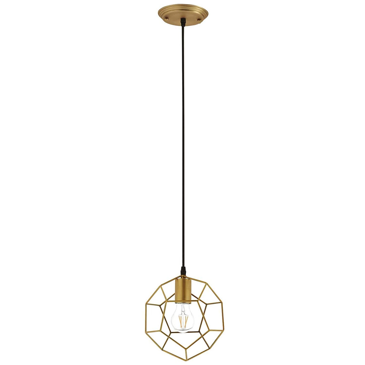 Modway Pique Rose Gold Metal Ceiling Fixture | Ceiling Lamps | Modishstore-2