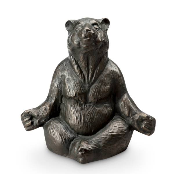 Contented Yoga Bear Garden Sculptures By SPI Home | Garden Sculptures & Statues | Modishstore