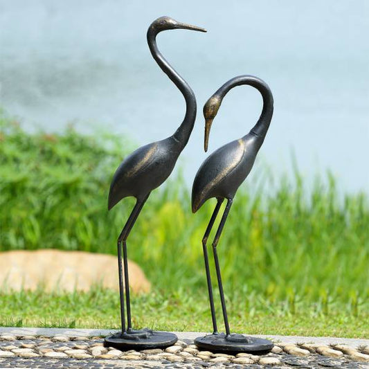Watchful Waders (crane garden By SPI Home | Outdoor Decor | Modishstore