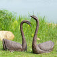 Serene Swans Garden Sculpture Set of 2 By SPI Home | Garden Sculptures & Statues | Modishstore