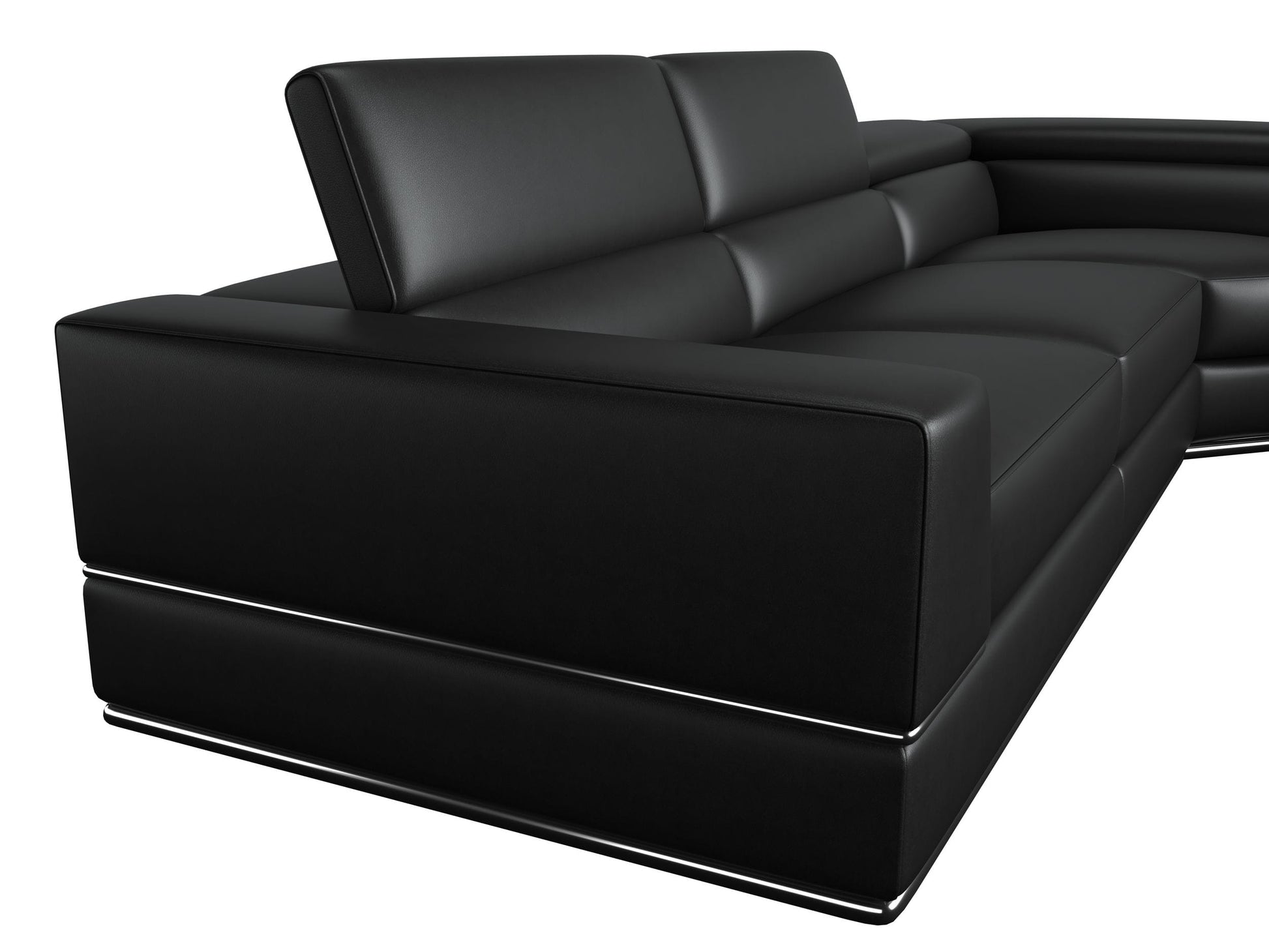 Divani Casa Pella - Modern Bonded Leather Sectional Sofa-5
