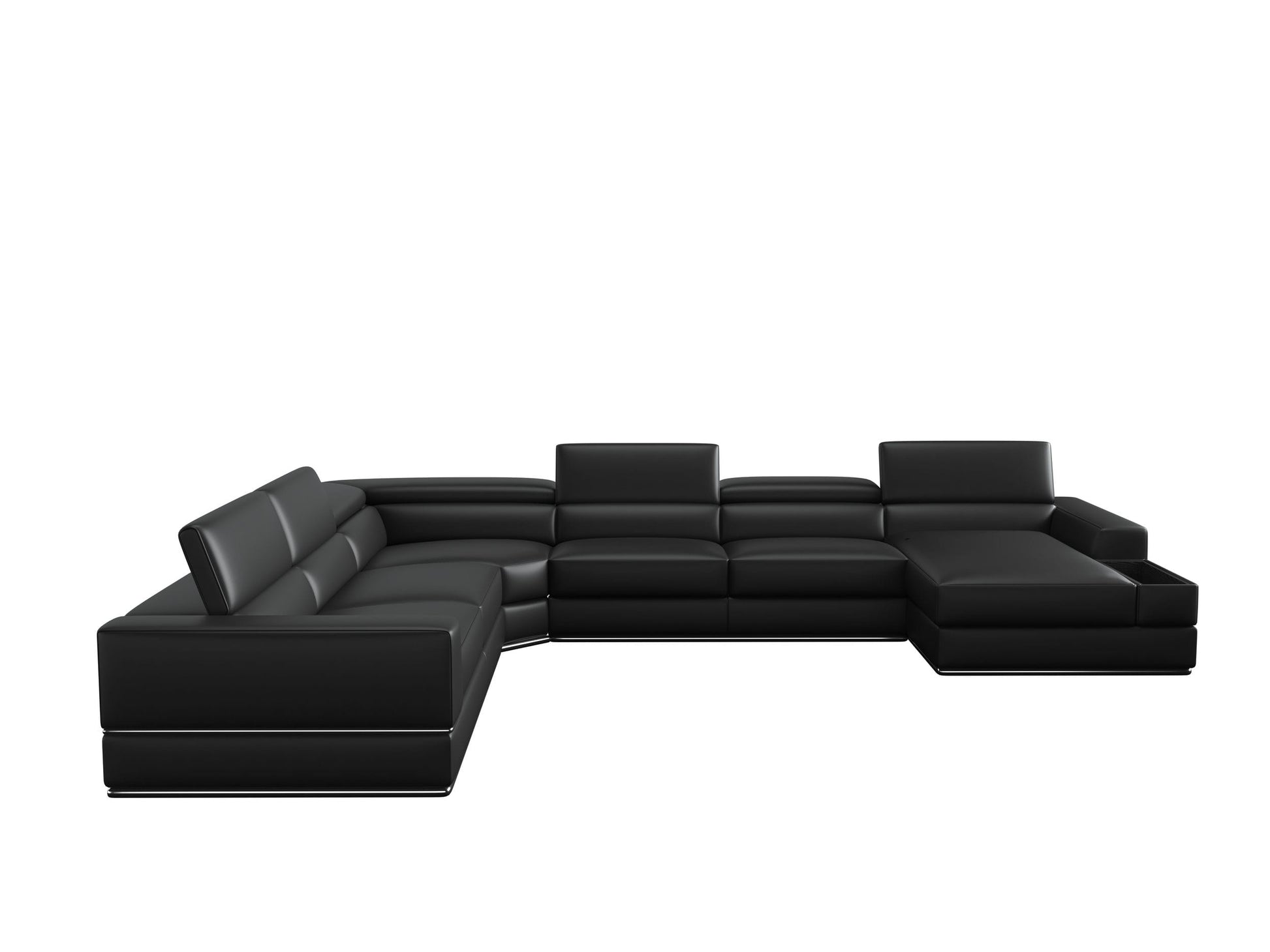 Divani Casa Pella - Modern Bonded Leather Sectional Sofa-3