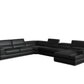 Divani Casa Pella - Modern Bonded Leather Sectional Sofa-2