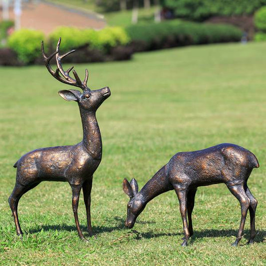 Meadow Wanderers Garden Sculptures Pair By SPI Home | Garden Sculptures & Statues | Modishstore