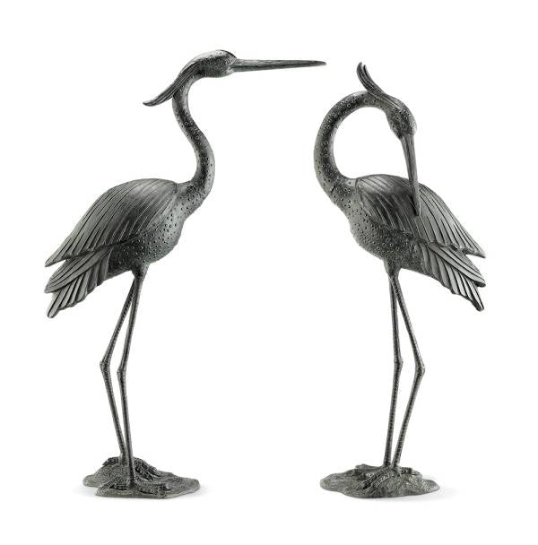 Marshland Royals Garden Sculptures Pair Set of 2 By SPI Home | Garden Sculptures & Statues | Modishstore-3