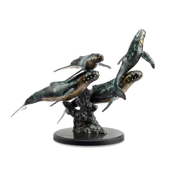 Humpback Quartet (whale) By SPI Home | Home Accents | Modishstore-2