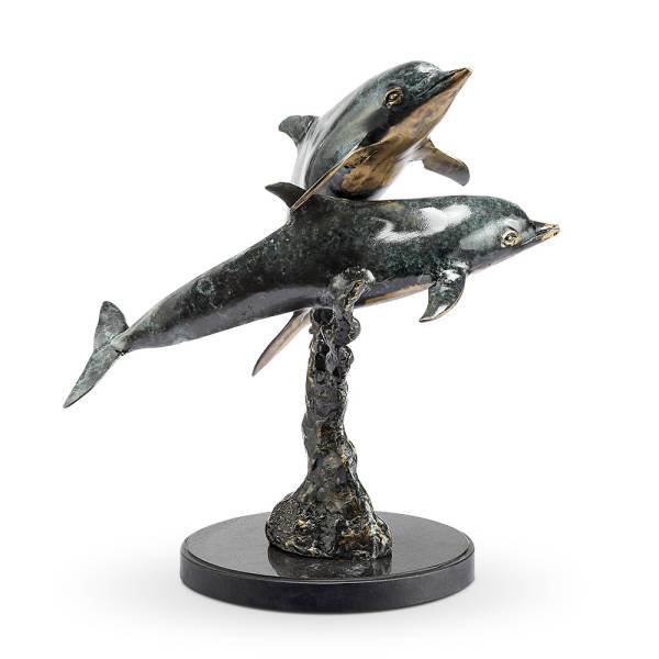Playful Dolphin Pair By SPI Home | Home Accents | Modishstore
