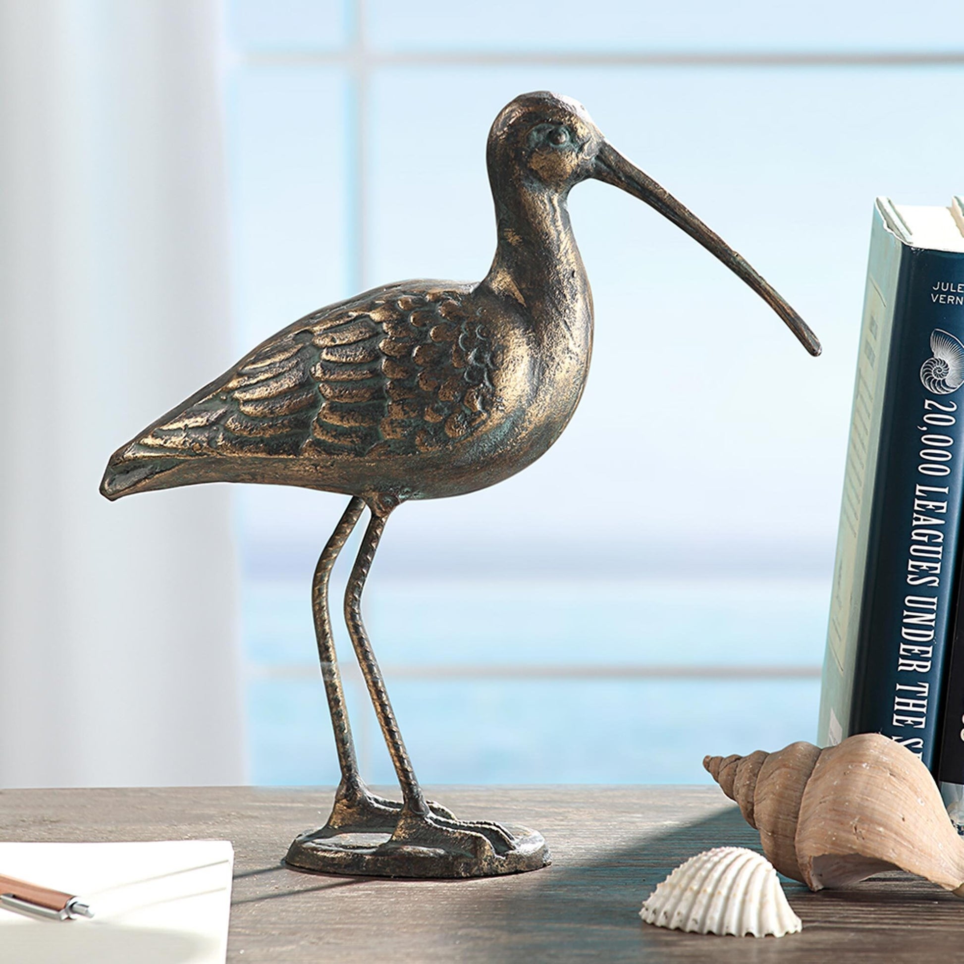 Serene Sandpiper Sculpture By SPI Home | Sculptures | Modishstore