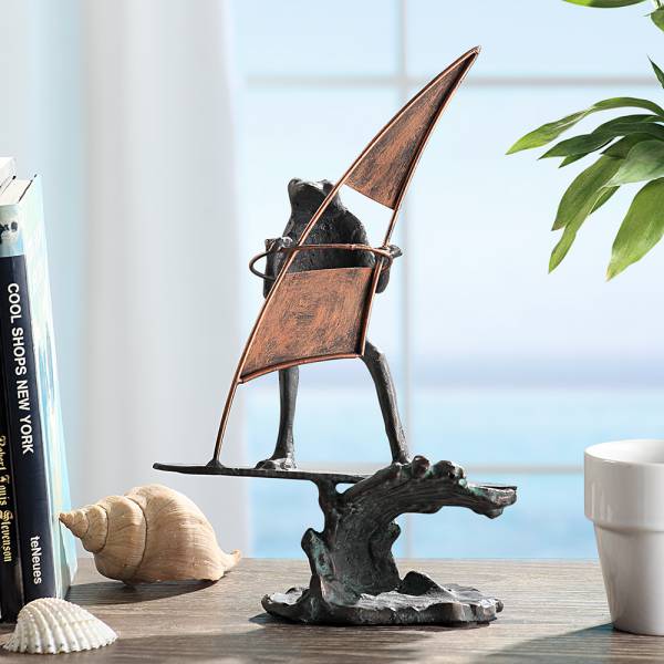 Wave Catching Surfer Frog By SPI Home | Home Accents | Modishstore-4
