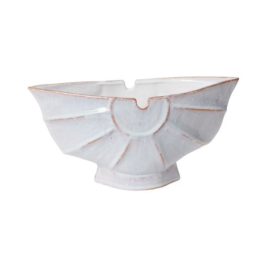 Limassol Boat Shaped White Glazed Ceramic Planter/ bowl By Accent Decor | Decorative Bowls | Modishstore - 3