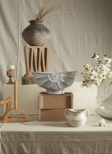 Limassol Boat Shaped White Glazed Ceramic Planter/ bowl By Accent Decor | Decorative Bowls | Modishstore - 2