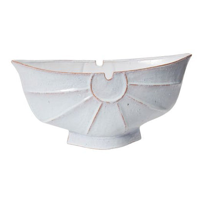 Limassol Boat Shaped White Glazed Ceramic Planter/ bowl By Accent Decor | Decorative Bowls | Modishstore - 6