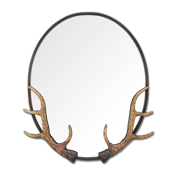 Antler Oval Mirror By SPI Home | Mirrors | Modishstore