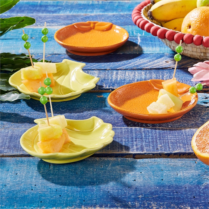 Two's Company Tropical Punch Set Of 4 Fruit Dishes