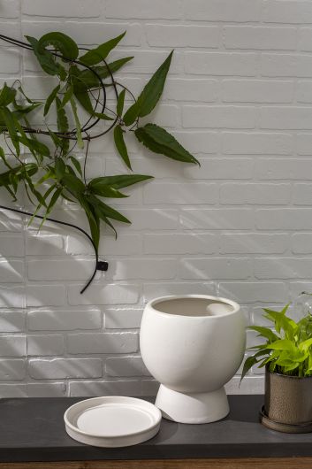 Bosky Pot By Accent Decor | Planters, Troughs & Cachepots | Modishstore - 1