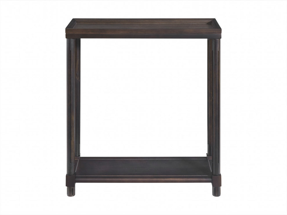 Set Of Two 22" Espresso Solid Wood End Tables With Shelf By Homeroots | End Tables | Modishstore - 3