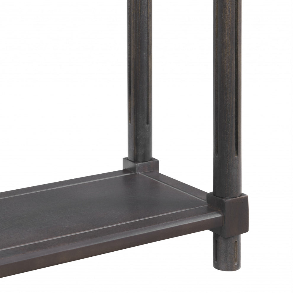 Set Of Two 22" Espresso Solid Wood End Tables With Shelf By Homeroots | End Tables | Modishstore - 5